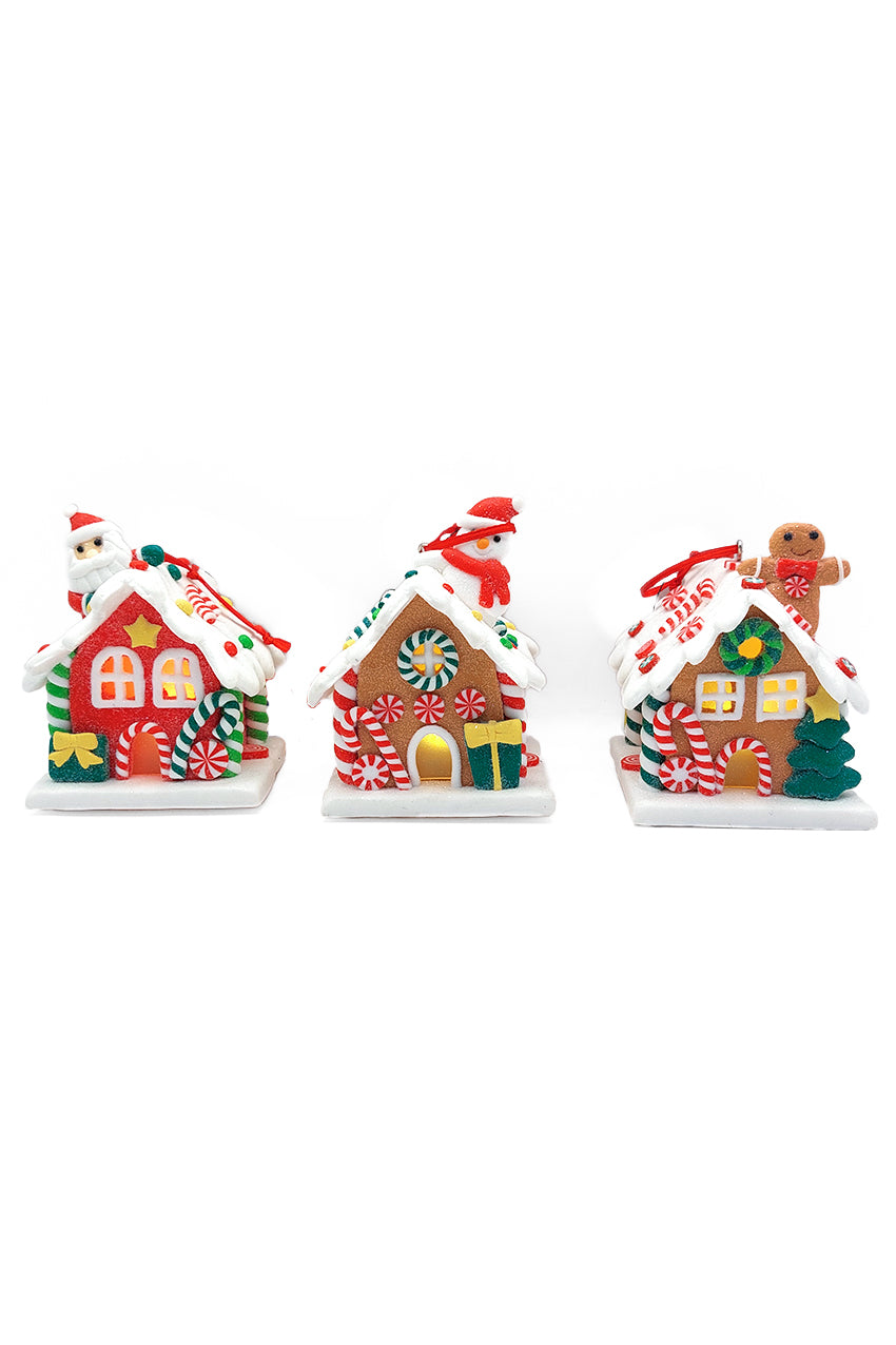 The Snowman Gingerbread Cottage™ Ornament
